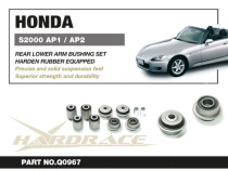 Honda S2000 AP1 / AP2 99-09 Bakre Nedre Länkarmsbussningar Set (Förstärkta Gummibussningar) - 10Delar/Set Hardrace